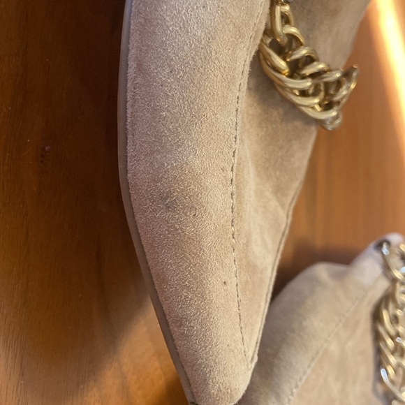 Steve Madden, Forever Chain Mule, Sz 6.5, Tan w/ gold chain. - Picture 6 of 6